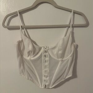 White Fox White Unapologetic Bustier